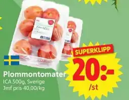 Nya Pulsen ICA Plommontomater erbjuda