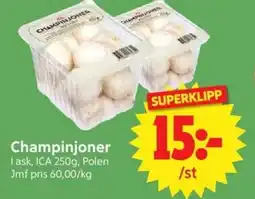 Nya Pulsen ICA Champinjoner erbjuda