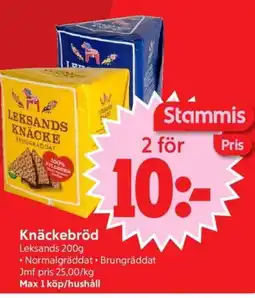 Nya Pulsen Leksands Knäckebröd erbjuda
