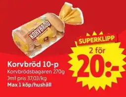 Nya Pulsen Korvbrödsbagaren Korvbröd 10-p erbjuda