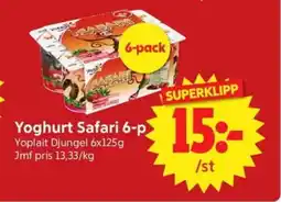 Nya Pulsen Yoplait Yoghurt Safari 6-p erbjuda