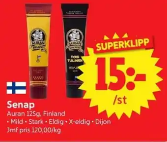 Nya Pulsen Auran Senap erbjuda
