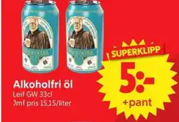 Nya Pulsen Leif GW Alkoholfri öl erbjuda