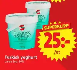 Nya Pulsen Larsa Turkisk yoghurt erbjuda
