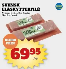 Bonum Matmarknad Nybergs Deli Svensk fläskytterfilé erbjuda