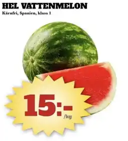 Bonum Matmarknad Hel vattenmelon erbjuda