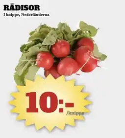 Bonum Matmarknad Rädisor erbjuda
