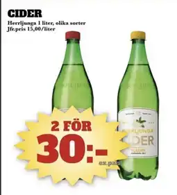 Bonum Matmarknad Herrljunga Cider erbjuda