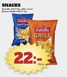 Bonum Matmarknad Estrella Snacks erbjuda