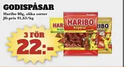 Bonum Matmarknad Haribo Godispåsar erbjuda