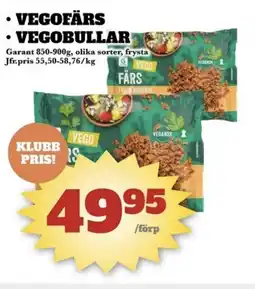 Bonum Matmarknad Garant Vegofärs • Vegobullar erbjuda