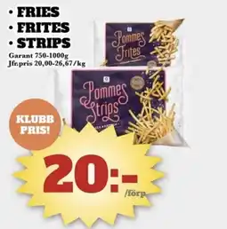 Bonum Matmarknad Garant Fries • Frites • Strips erbjuda