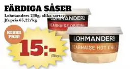 Bonum Matmarknad Lohmanders Färdiga såser erbjuda