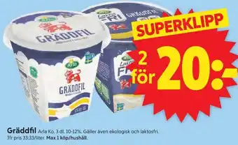 ICA Supermarket Arla Gräddfil erbjuda