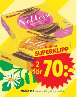 ICA Supermarket Marabou Noblesse erbjuda