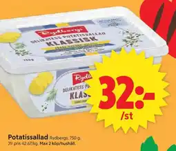 ICA Supermarket Rydbergs Potatissallad erbjuda