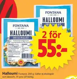 ICA Supermarket Fontana Halloumi erbjuda