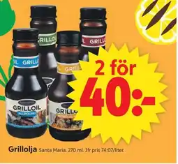 ICA Supermarket Santa Maria Grillolja erbjuda