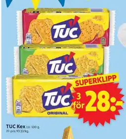 ICA Supermarket LU Tuc Kex erbjuda