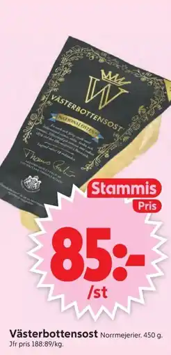 ICA Supermarket Norrmejerier Västerbottensost erbjuda