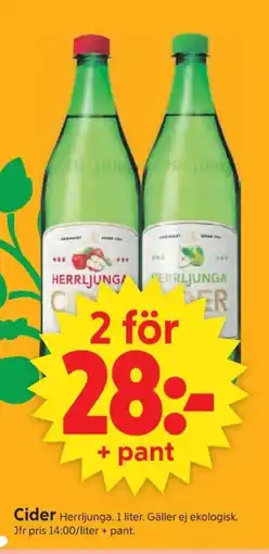 ICA Supermarket Herrljunga Cider erbjuda