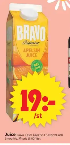 ICA Supermarket Bravo Juice erbjuda