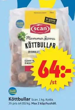 ICA Supermarket Scan Köttbullar erbjuda