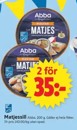 ICA Supermarket Abba Matjessill erbjuda