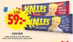 ICA Maxi Kalles Kaviar erbjuda