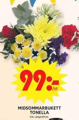 ICA Maxi Ica Midsommarbukett tonella erbjuda
