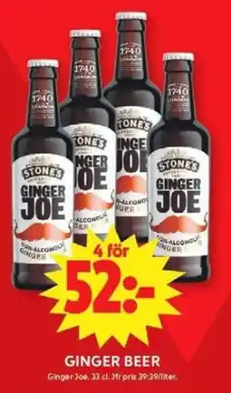 ICA Maxi Ginger Joe Ginger beer erbjuda