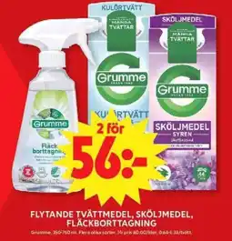 ICA Maxi Grumme Flytande tvättmedel, sköljmedel, fläckborttagning erbjuda