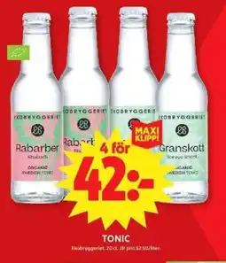 ICA Maxi Ekobryggeriet Tonic erbjuda