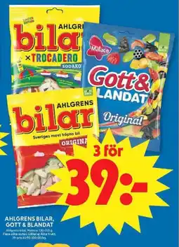 ICA Maxi Ahlgrens bilar, gott & blandat erbjuda