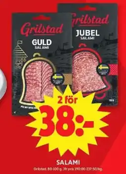 ICA Maxi Grilstad Salami erbjuda