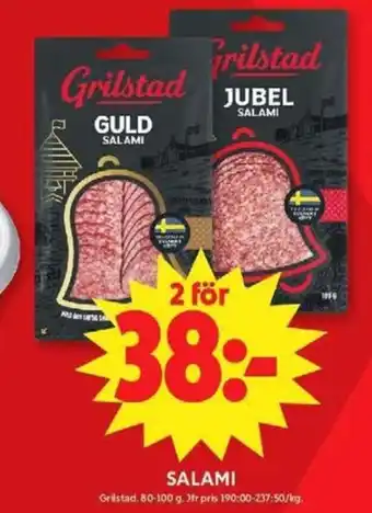 ICA Maxi Grilstad Salami erbjuda