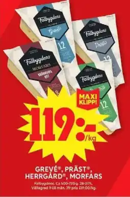 ICA Maxi Falbygdens Grevé®, präst®, herrgård, morfárs erbjuda