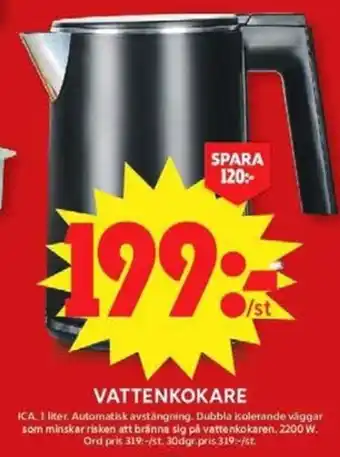 ICA Maxi Ica Vattenkokare erbjuda