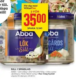 Willys Hemma Sill i småglas erbjuda