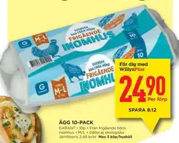 Willys Hemma Ägg 10-pack erbjuda