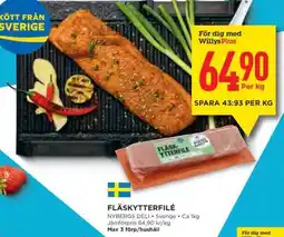 Willys Hemma FLÄSKYTTERFILÉ erbjuda