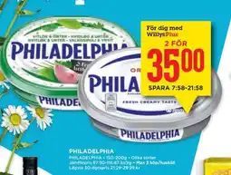 Willys PHILADELPHIA erbjuda