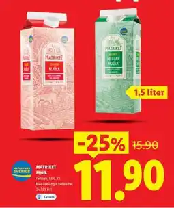 Lidl Matriket Mjölk erbjuda
