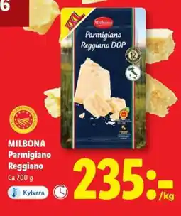 Lidl Milbona Parmigiano Reggiano erbjuda