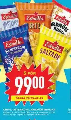 Willys Estrella Snacks erbjuda