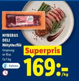 Lidl Nybergs Deli nötytterfilé erbjuda