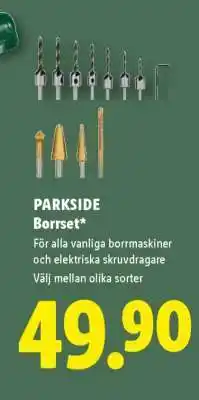 Lidl PARKSIDE Borrset erbjuda