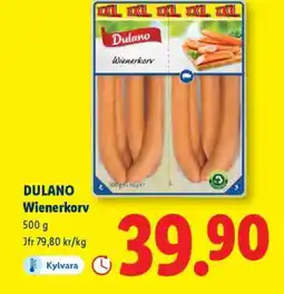 Lidl Dulano Wienerkorv erbjuda