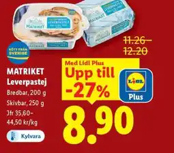 Lidl MATRIKET Leverpastej erbjuda