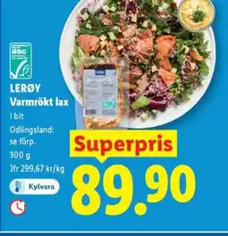 Lidl Lerøy Varmrökt lax erbjuda